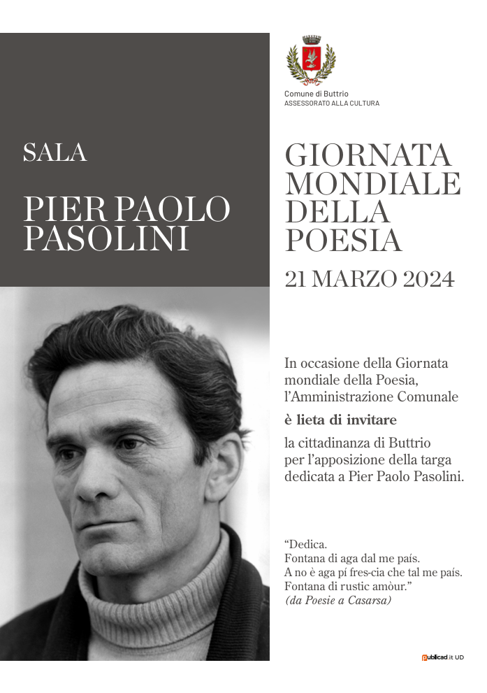 La Gaggia ricorda ancora Pasolini